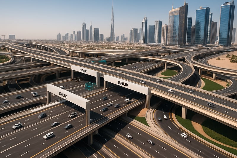 Dubai toll road infrastructure