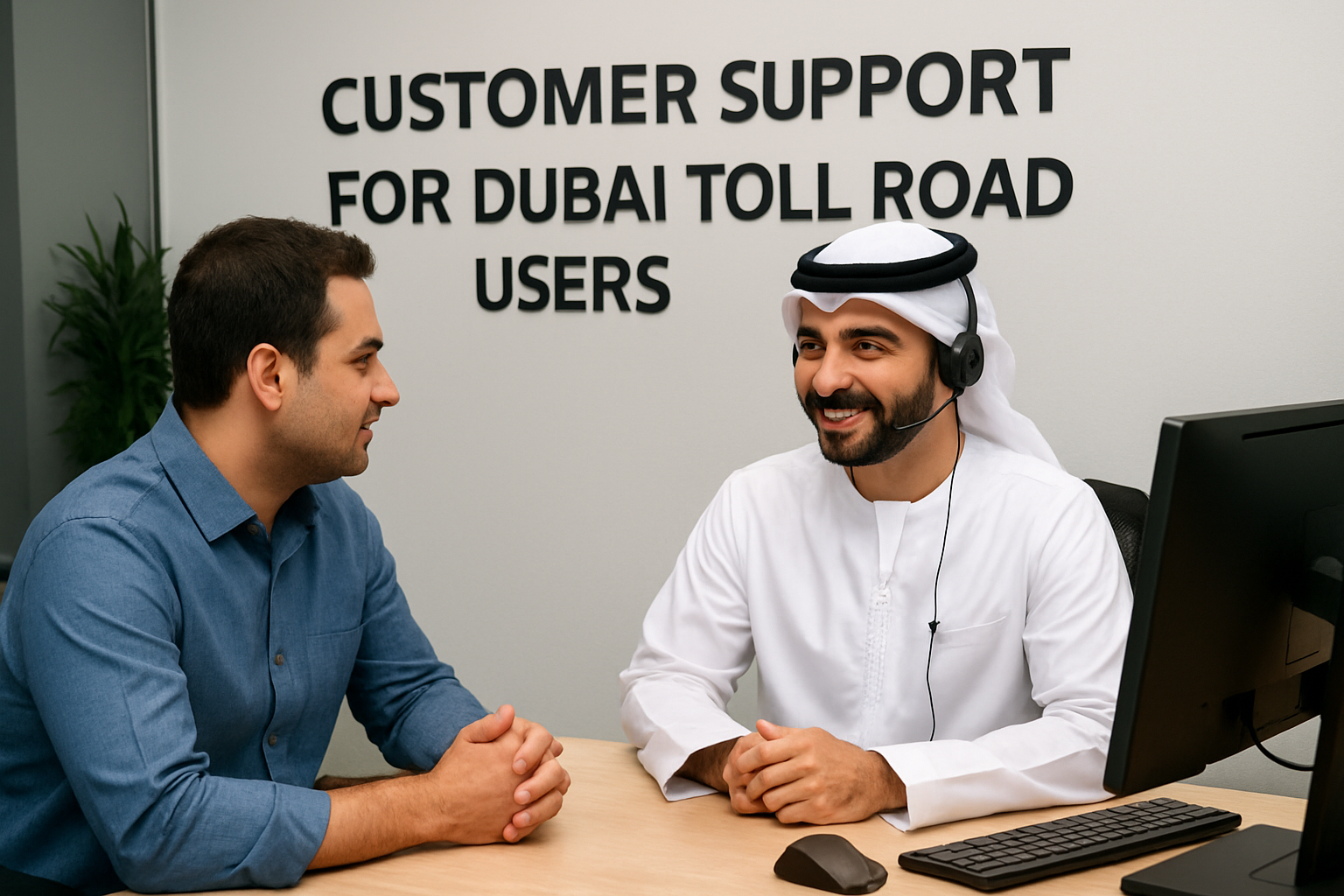 Customer support for Dubai toll road users